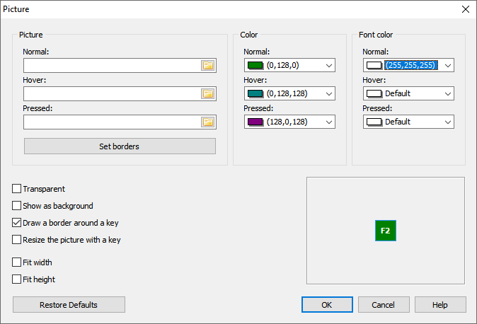 Select different colors