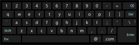 Kiosk Keyboard