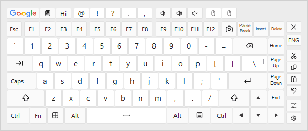 On-screen keyboard
