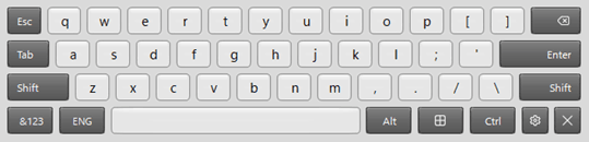 Touch Screen Keyboard