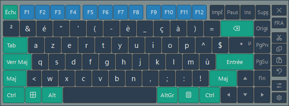 Clavier visuel français